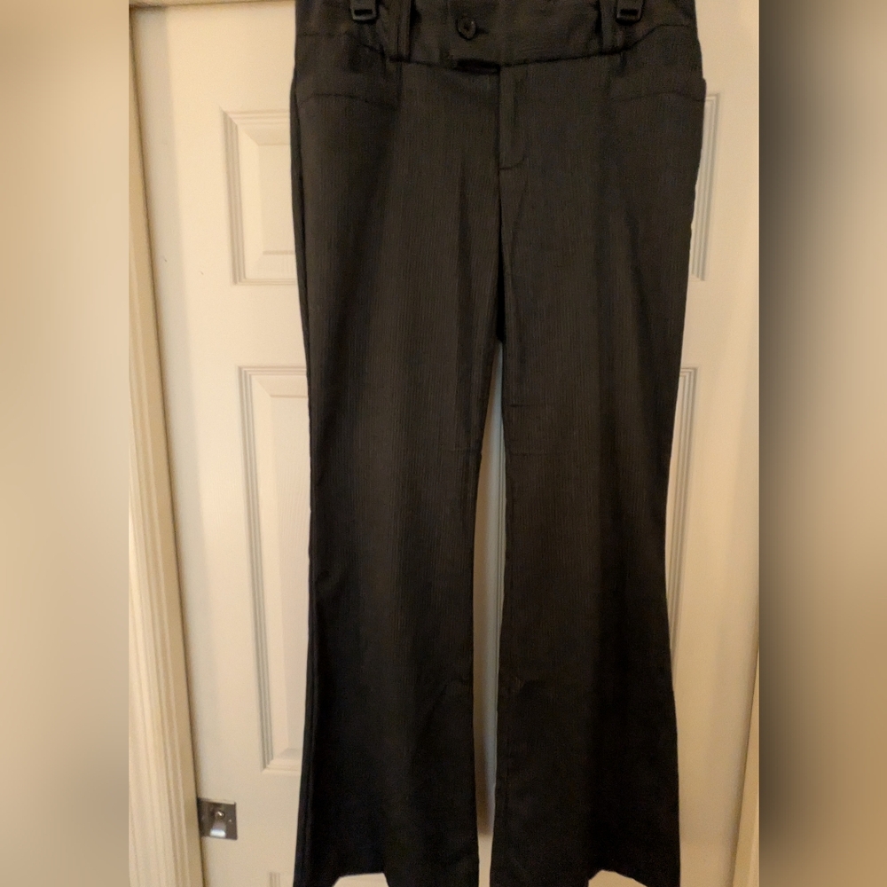Banana Republic Charcoal Pinstripe Trousers - Size 10